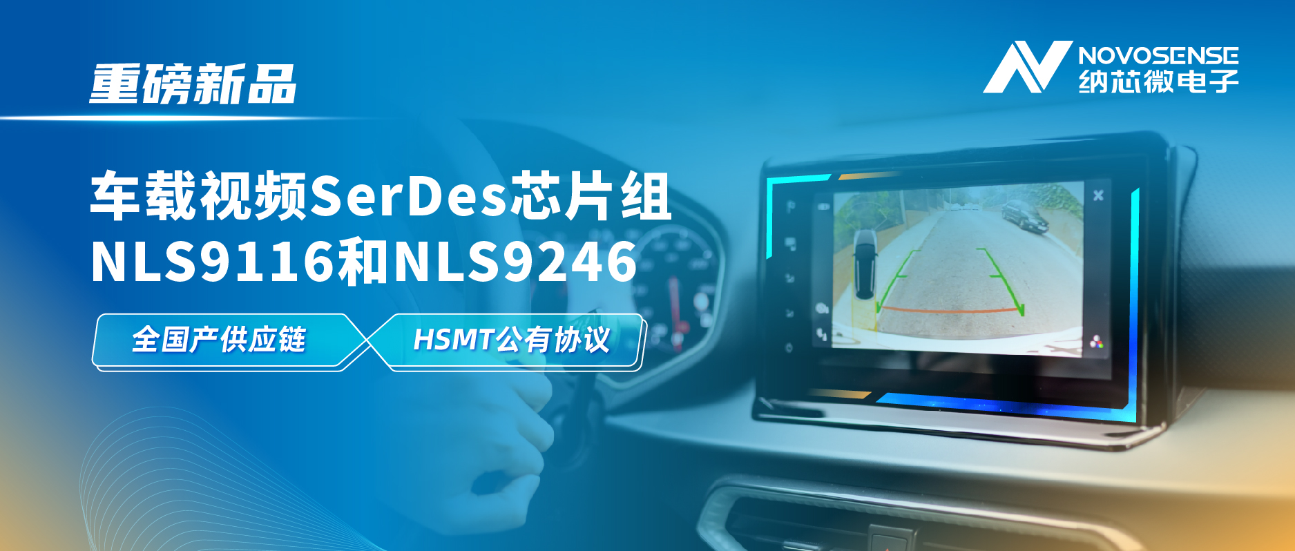 全国产供应链、完成HSMT芯片互联互通测试，fun88乐天使推出车载视频SerDes芯片组NLS9116和NLS9246